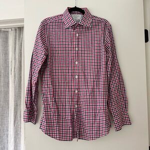 Charles Tyrwhitt Non-iron Slim Fit Checkered Shirt